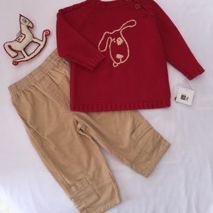 baby UR It Size 24 M Sweater & Cords Set